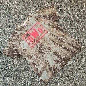 Vintage 90s Homage nWo New World Order Wrestling Graphic Tee Red Mens XL USA